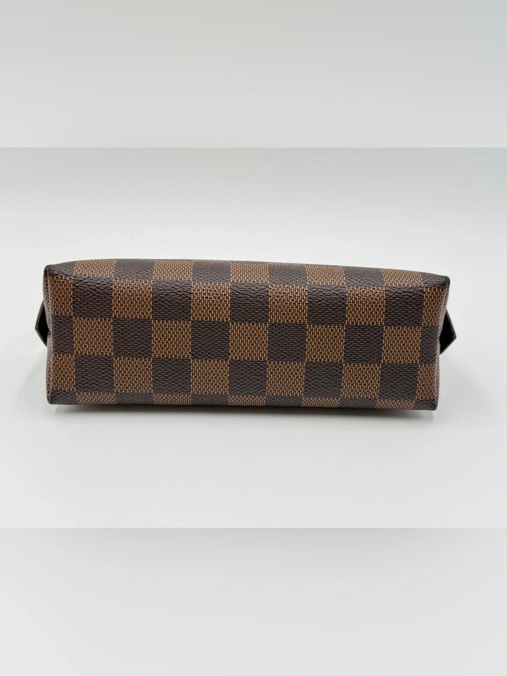Louis Vuitton Damier Ebene Cosmetic Bag Great Condition w/Dust Bag & Entrupy COA
